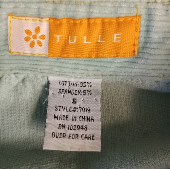 Tulle mint corduroy jacket - Picture 5 of 5